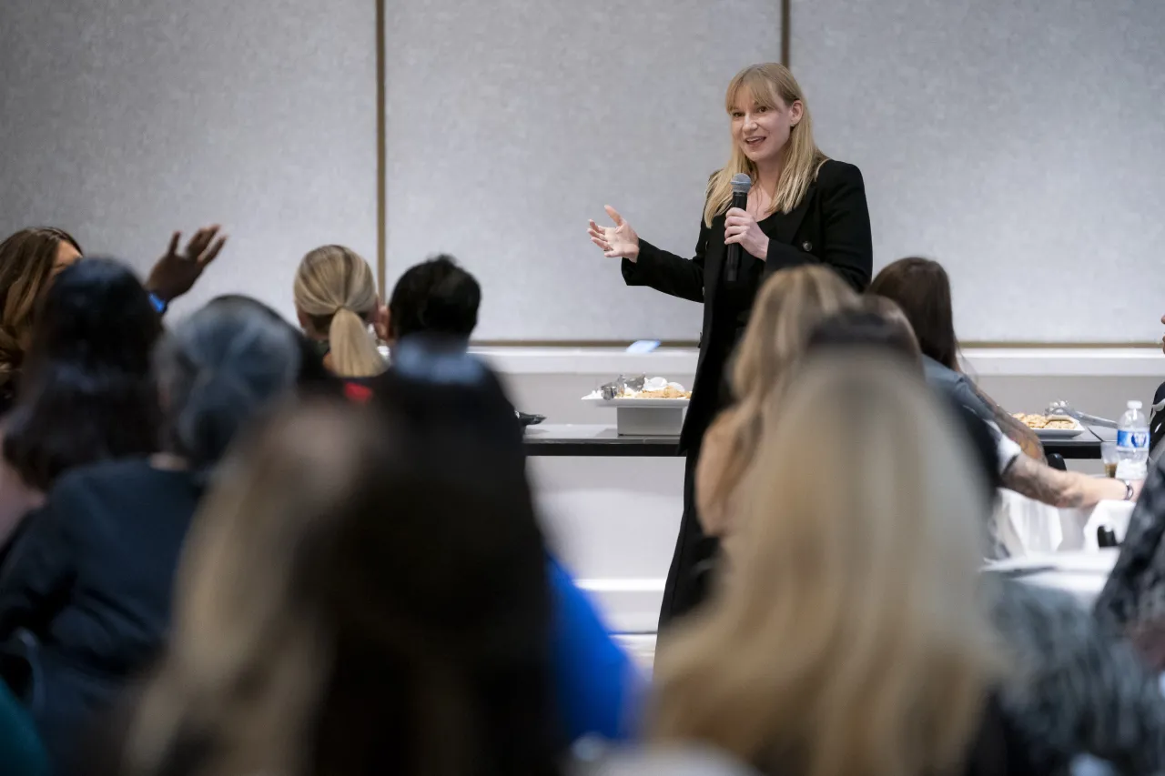 Image: DHS Senior Official Performing the Duties of the Deputy Secretary Kristie Canegallo Speaks to DHS WIFLE Attendees   (037)