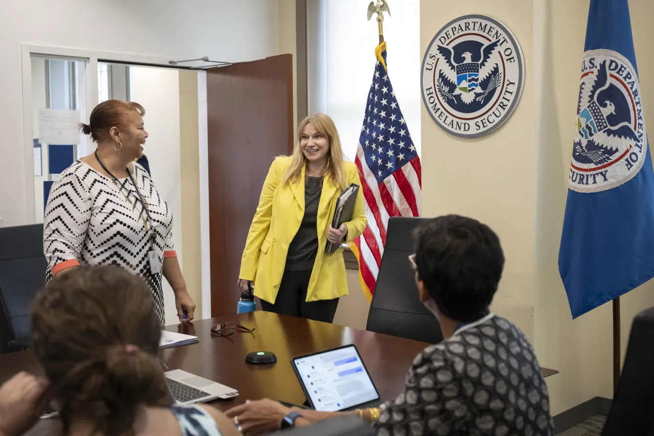 Image: DHS Senior Official Performing the Duties of the Deputy Secretary Kristie Canegallo Attends a Meeting with the Enlisted Employment Opportunity and Diversity Directors’ Council
 (001)