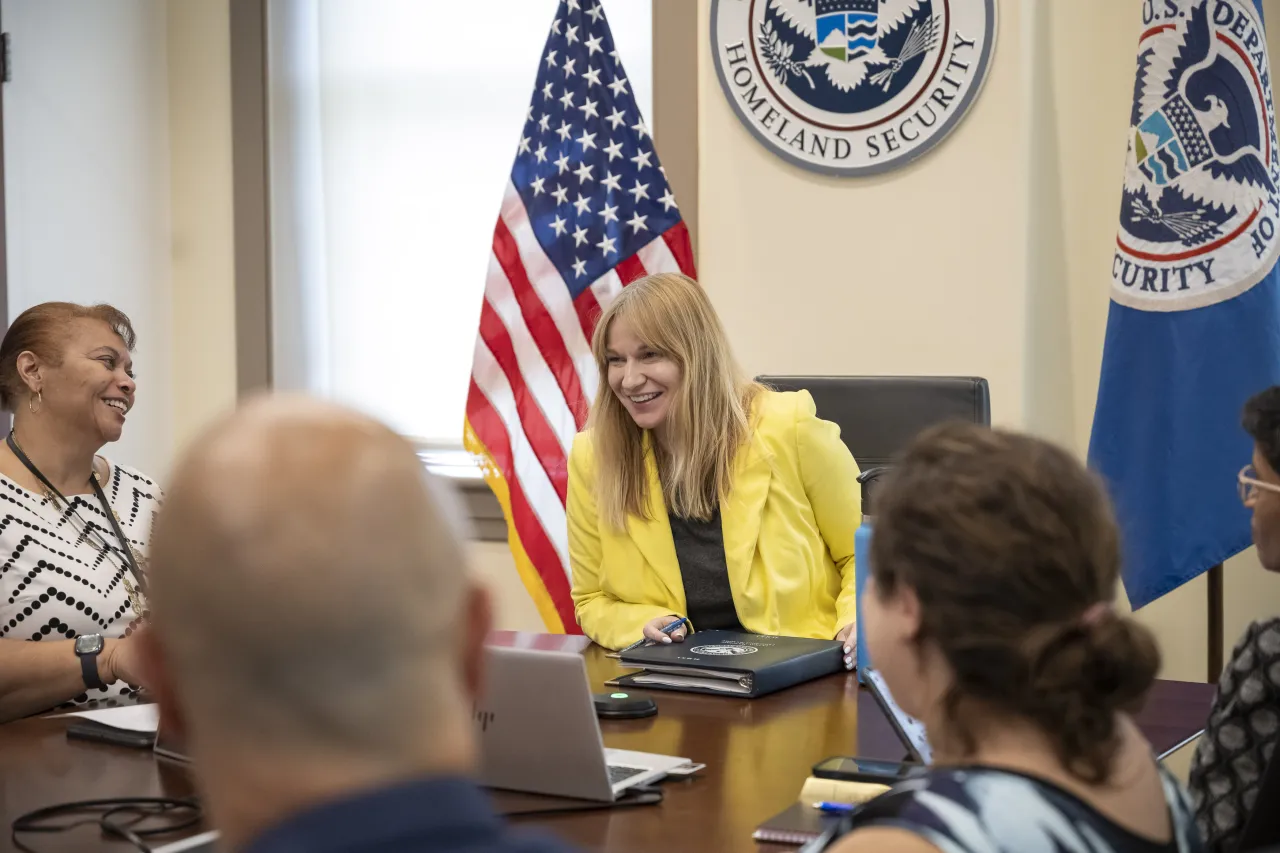 Image: DHS Senior Official Performing the Duties of the Deputy Secretary Kristie Canegallo Attends a Meeting with the Enlisted Employment Opportunity and Diversity Directors’ Council
 (002)