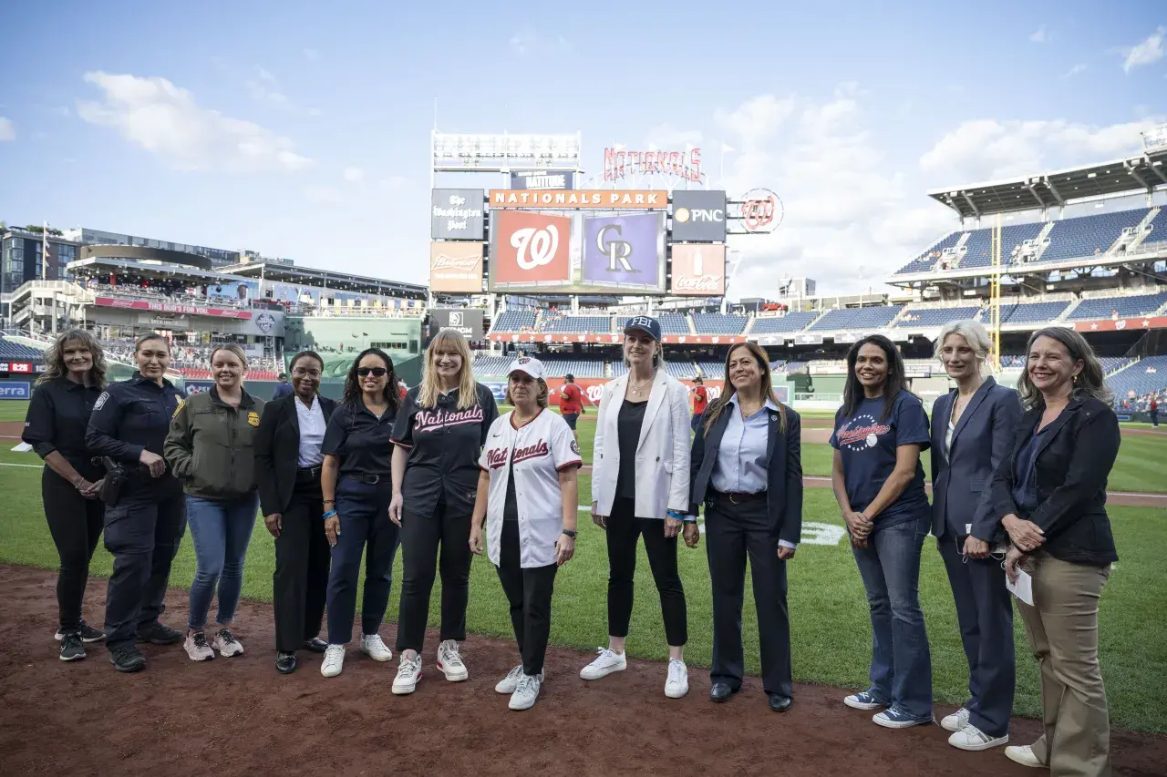 Image: Department of Homeland Security(DHS) Senior Official Performing the Duties of the Deputy Secretary,Kristie Canegallo attends a women in law enforcement pregame recognition at National’s Stadium (008)