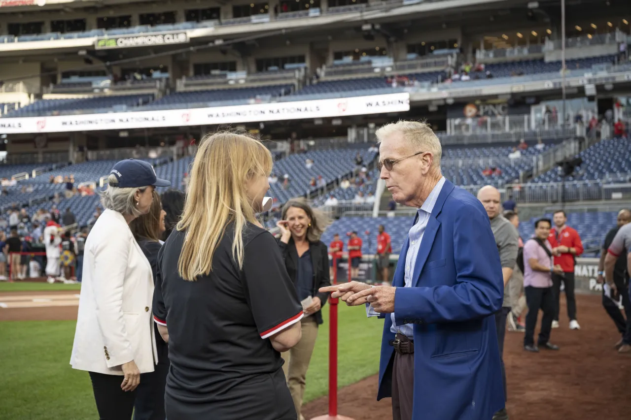 Image: Department of Homeland Security(DHS) Senior Official Performing the Duties of the Deputy Secretary,Kristie Canegallo attends a women in law enforcement pregame recognition at National’s Stadium (011)