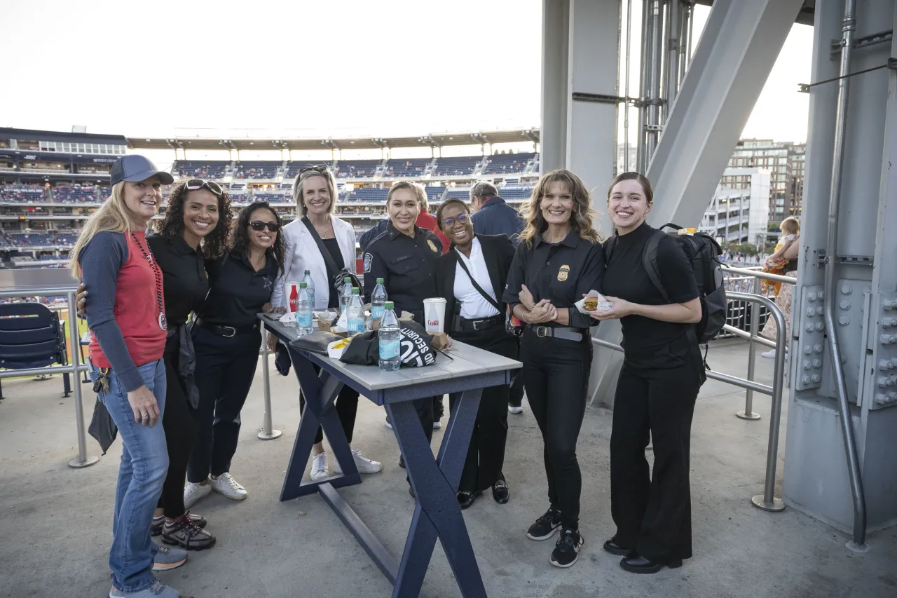 Image: Department of Homeland Security(DHS) Senior Official Performing the Duties of the Deputy Secretary,Kristie Canegallo attends a women in law enforcement pregame recognition at National’s Stadium (022)