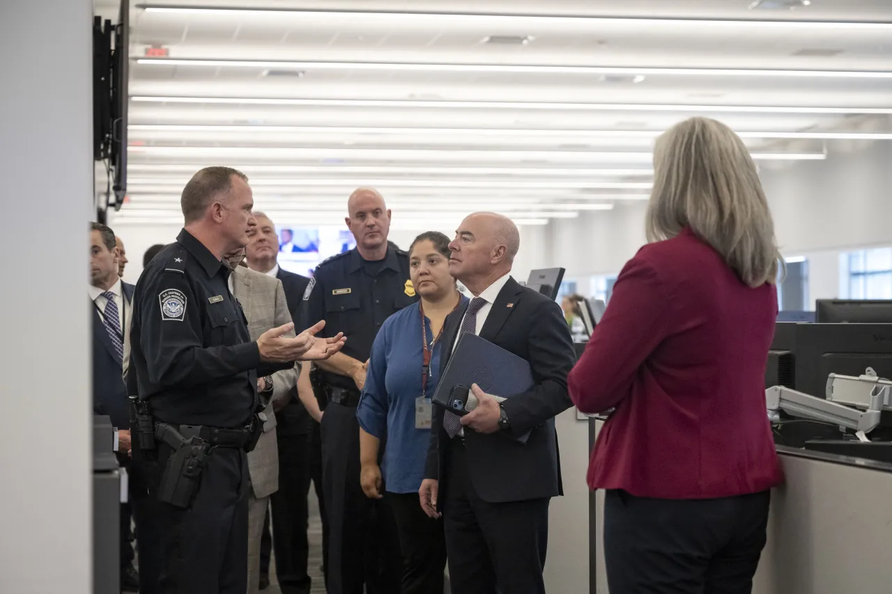 Image: DHS Secretary Alejandro Mayorkas Visits the CBP NTC (013)