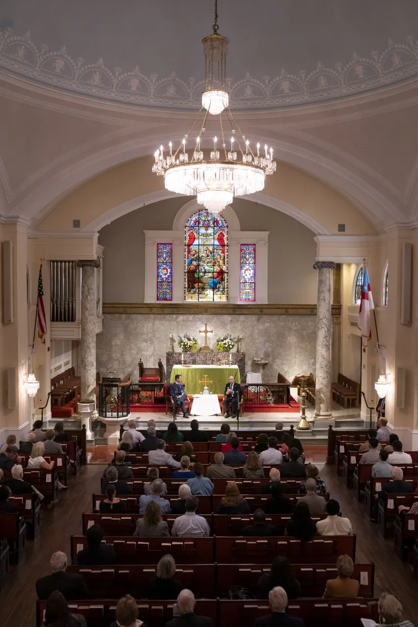 Image: DHS Secretary Alejandro Mayorkas Participates in a Speaker Series at St. John’s Church  (015)