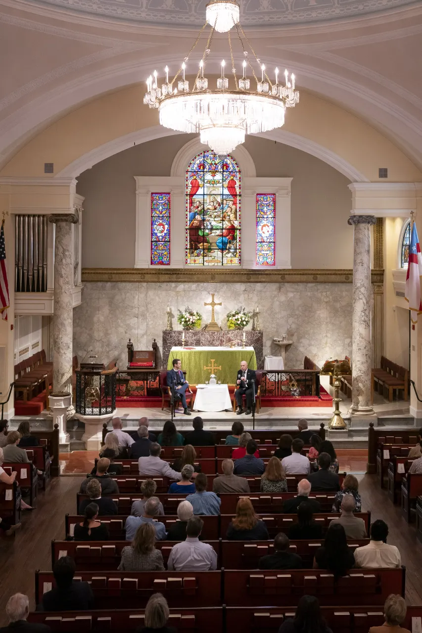 Image: DHS Secretary Alejandro Mayorkas Participates in a Speaker Series at St. John’s Church  (016)