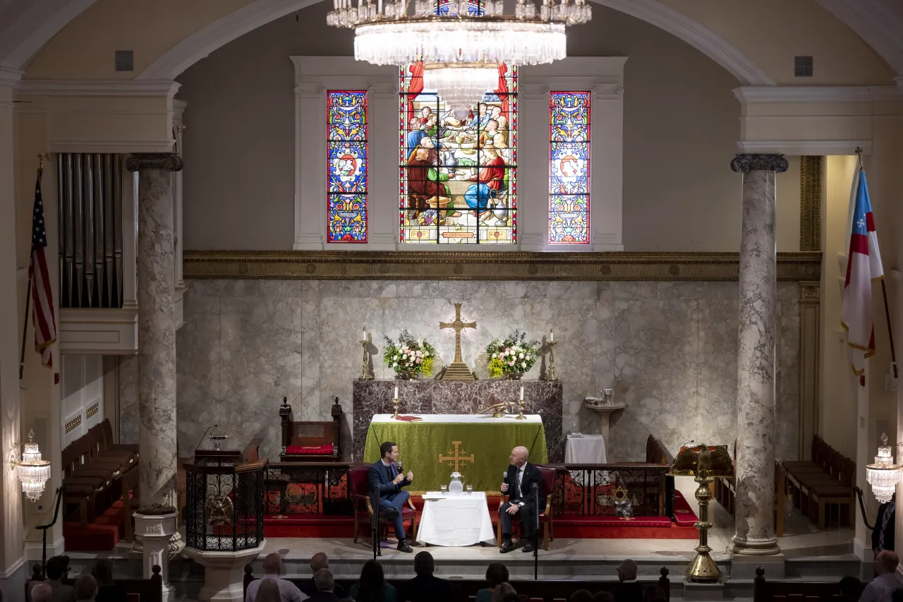 Image: DHS Secretary Alejandro Mayorkas Participates in a Speaker Series at St. John’s Church  (019)