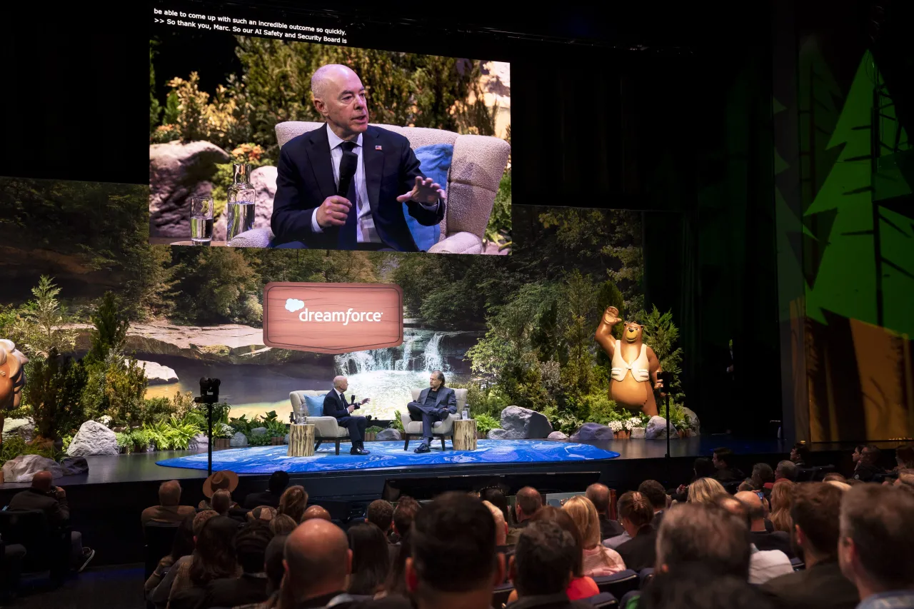 Image: DHS Secretary Alejandro Mayorkas Participates in a Fireside Chat at Dreamforce 2024 (007)