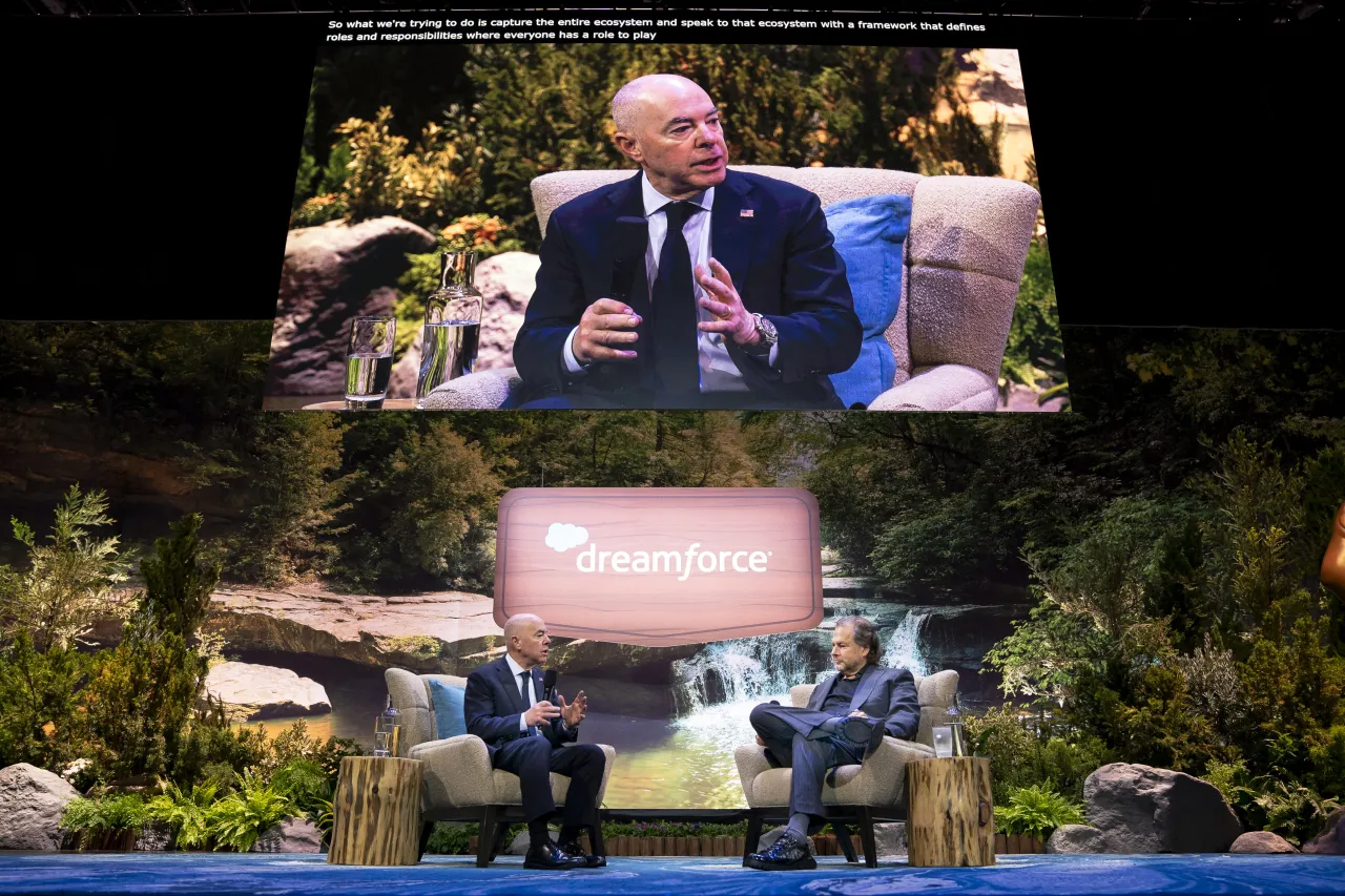 Image: DHS Secretary Alejandro Mayorkas Participates in a Fireside Chat at Dreamforce 2024 (012)