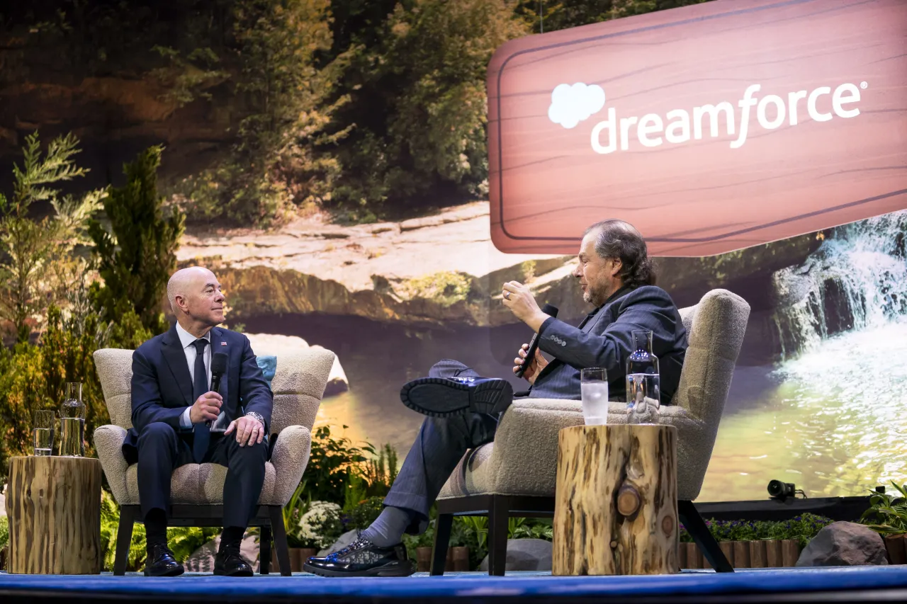 Image: DHS Secretary Alejandro Mayorkas Participates in a Fireside Chat at Dreamforce 2024 (013)