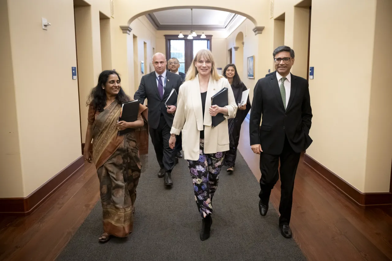 Image: DHS Senior Official Performing the Duties of the Deputy Secretary Kristie Canegallo Participates in a Bilateral Meeting with the Foreign Secretary of India  (012)