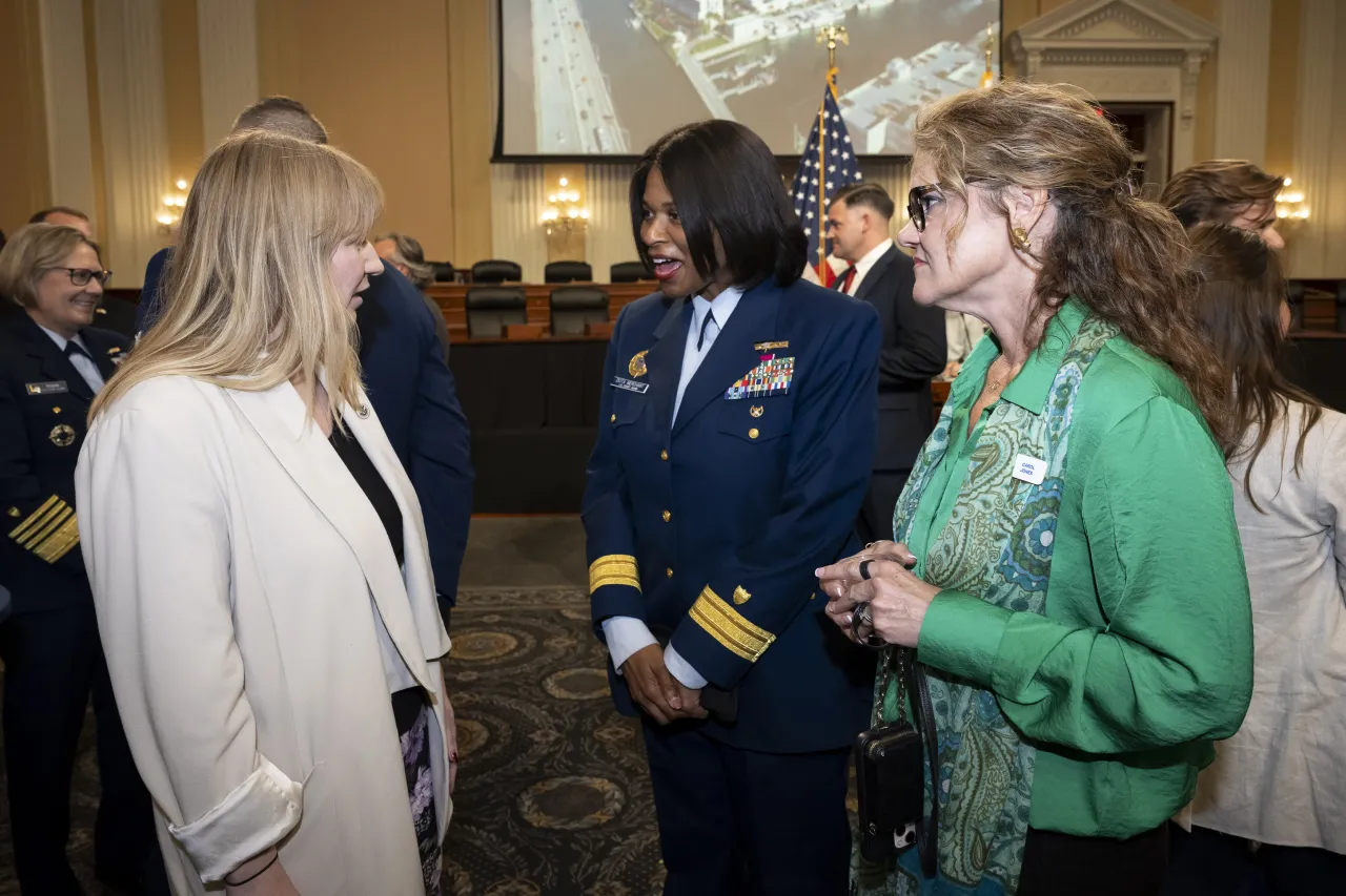 Image: DHS Senior Official Performing the Duties of the Deputy Secretary Kristie Canegallo Attends the 234th Birthday of the U.S. Coast Guard Celebration on Capitol Hill (001)