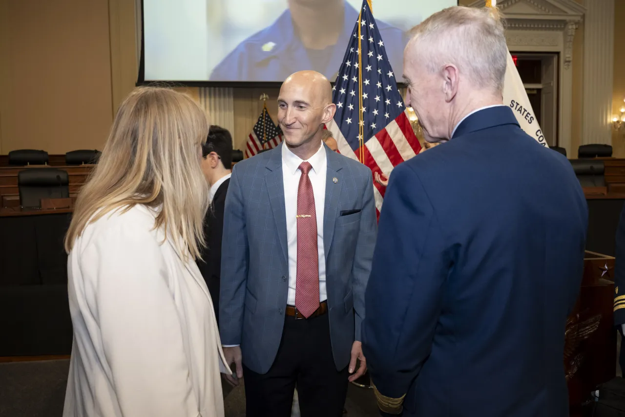 Image: DHS Senior Official Performing the Duties of the Deputy Secretary Kristie Canegallo Attends the 234th Birthday of the U.S. Coast Guard Celebration on Capitol Hill (003)