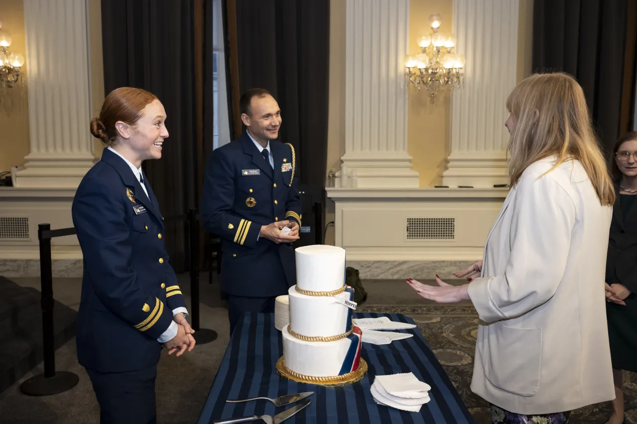 Image: DHS Senior Official Performing the Duties of the Deputy Secretary Kristie Canegallo Attends the 234th Birthday of the U.S. Coast Guard Celebration on Capitol Hill (004)