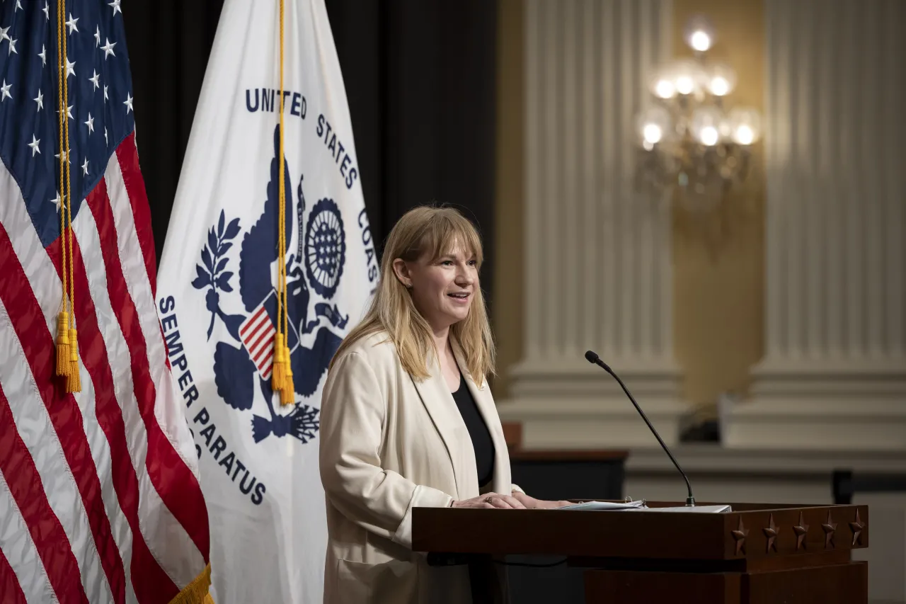 Image: DHS Senior Official Performing the Duties of the Deputy Secretary Kristie Canegallo Attends the 234th Birthday of the U.S. Coast Guard Celebration on Capitol Hill (011)