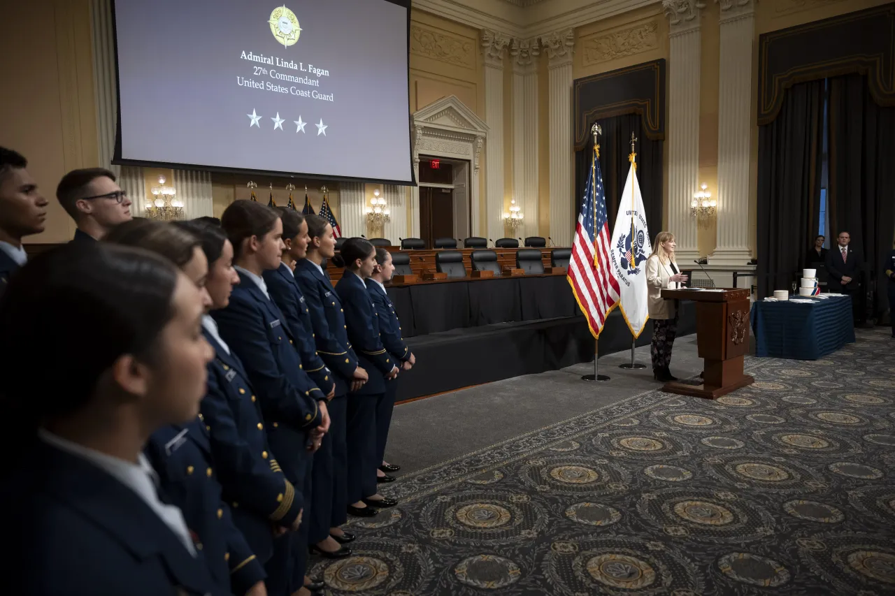 Image: DHS Senior Official Performing the Duties of the Deputy Secretary Kristie Canegallo Attends the 234th Birthday of the U.S. Coast Guard Celebration on Capitol Hill (013)