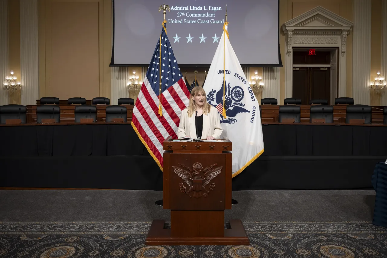 Image: DHS Senior Official Performing the Duties of the Deputy Secretary Kristie Canegallo Attends the 234th Birthday of the U.S. Coast Guard Celebration on Capitol Hill (014)