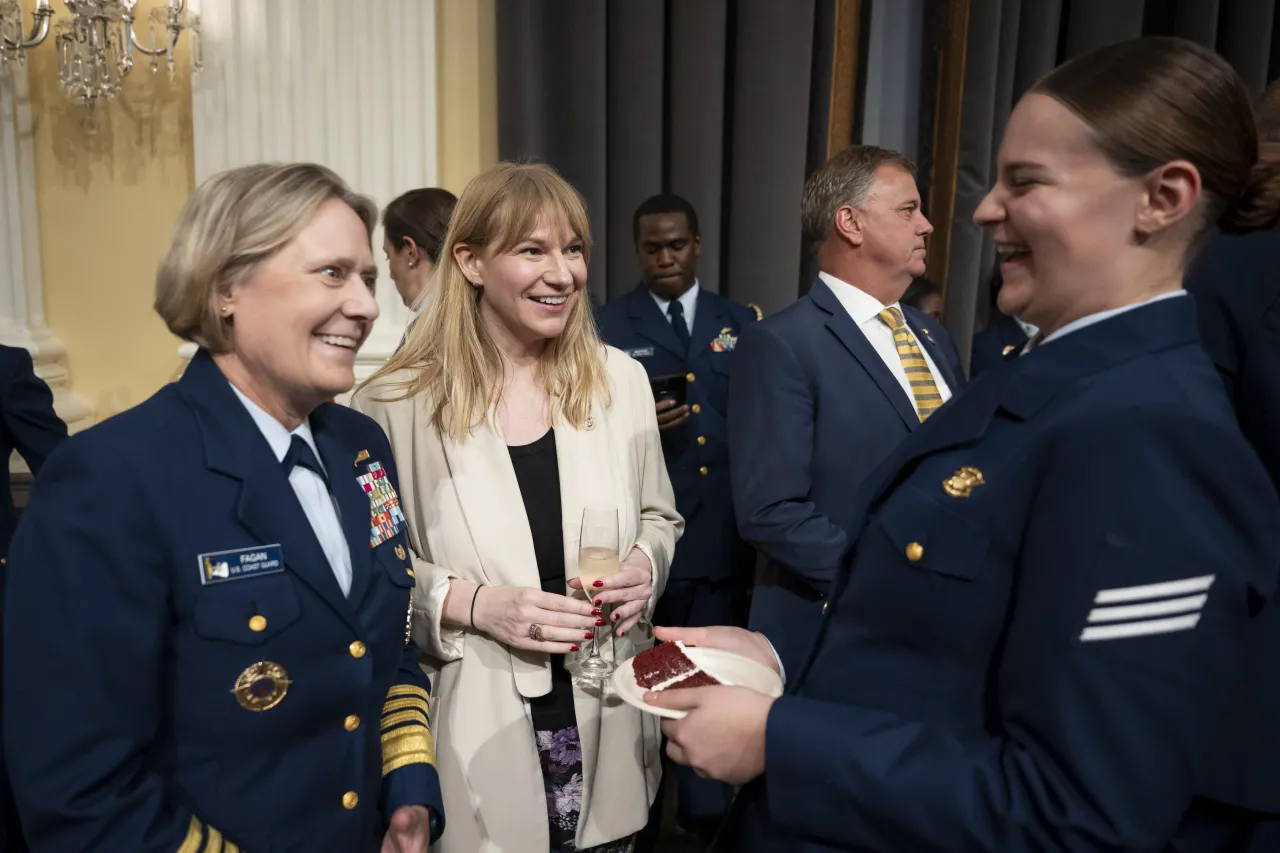 Image: DHS Senior Official Performing the Duties of the Deputy Secretary Kristie Canegallo Attends the 234th Birthday of the U.S. Coast Guard Celebration on Capitol Hill (029)