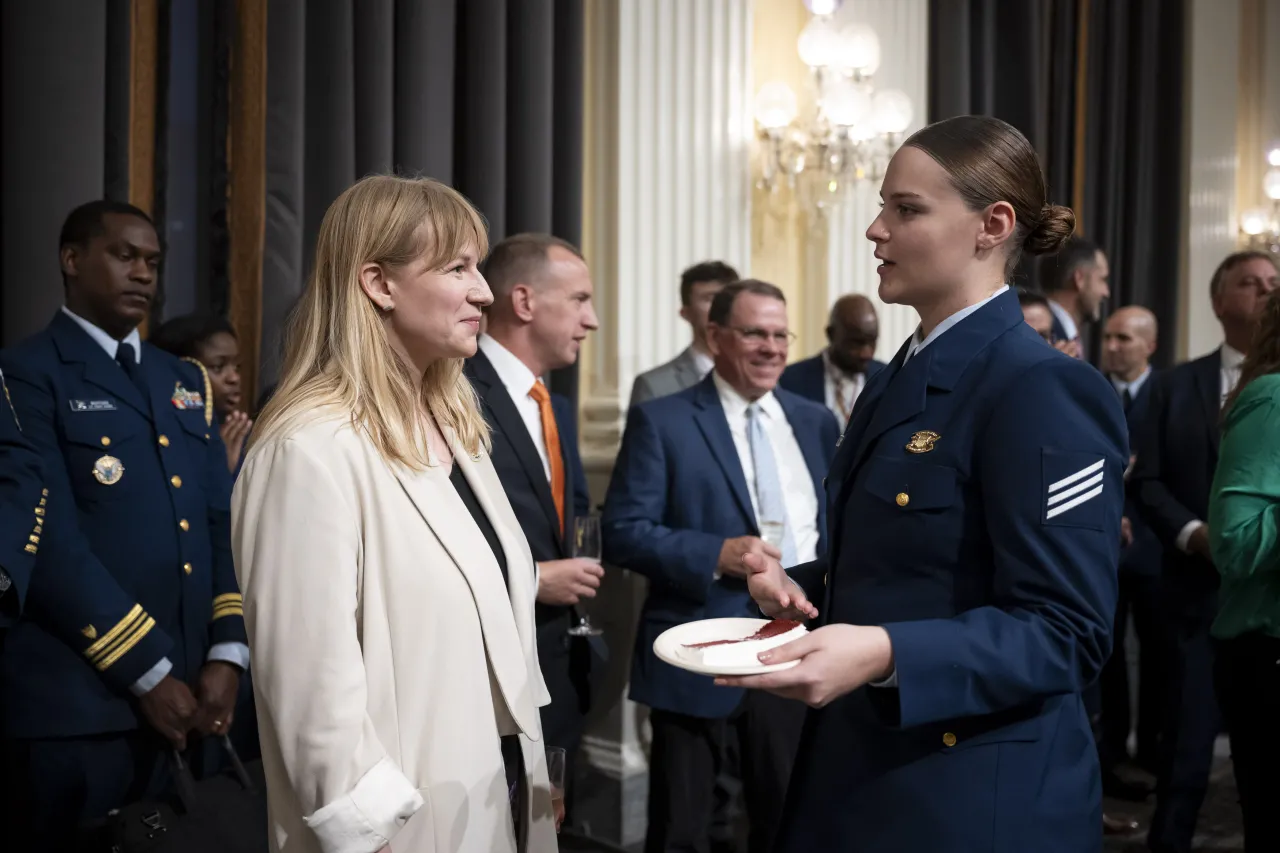 Image: DHS Senior Official Performing the Duties of the Deputy Secretary Kristie Canegallo Attends the 234th Birthday of the U.S. Coast Guard Celebration on Capitol Hill (031)