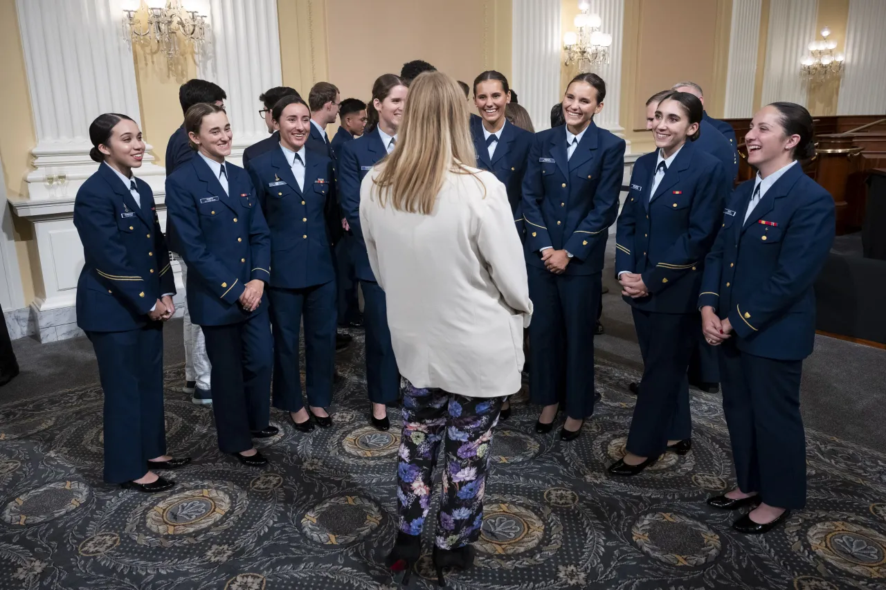 Image: DHS Senior Official Performing the Duties of the Deputy Secretary Kristie Canegallo Attends the 234th Birthday of the U.S. Coast Guard Celebration on Capitol Hill (033)