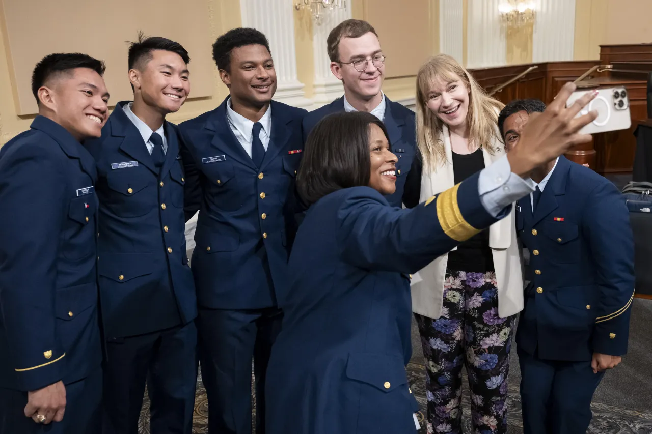 Image: DHS Senior Official Performing the Duties of the Deputy Secretary Kristie Canegallo Attends the 234th Birthday of the U.S. Coast Guard Celebration on Capitol Hill (036)