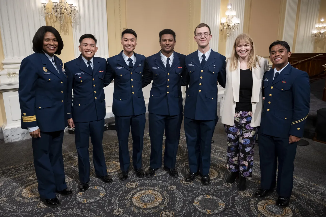 Image: DHS Senior Official Performing the Duties of the Deputy Secretary Kristie Canegallo Attends the 234th Birthday of the U.S. Coast Guard Celebration on Capitol Hill (037)