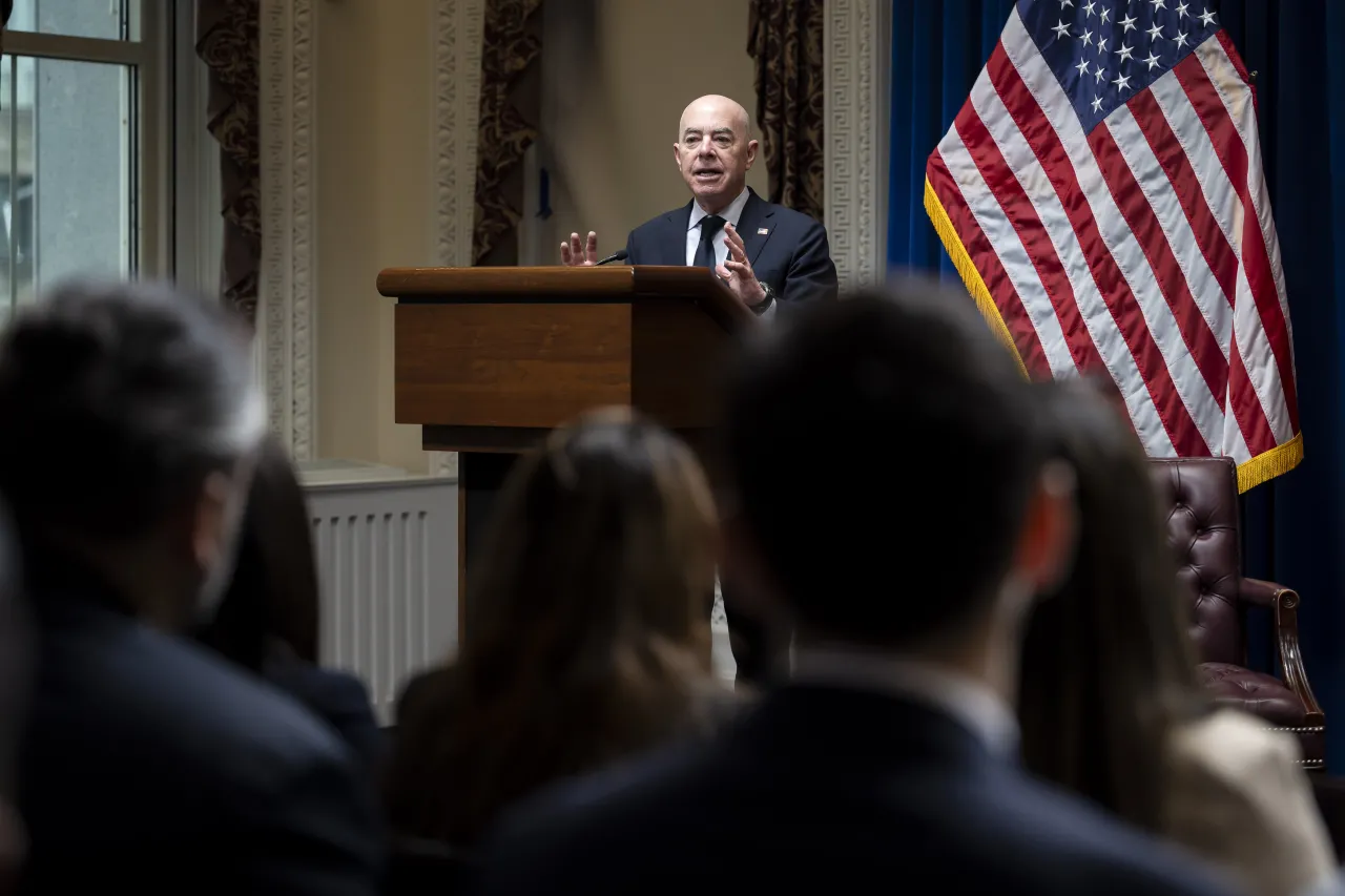 Image: DHS Secretary Alejandro Mayorkas Delivers Remarks at NSC Hispanic Heritage Month Celebration  (014)