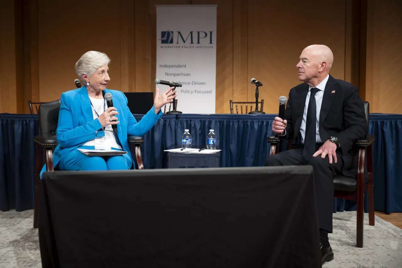 Image: DHS Secretary Alejandro Mayorkas Participates in a Fireside Chat at the 21st Annual Immigration Law and Policy Conference  (005)