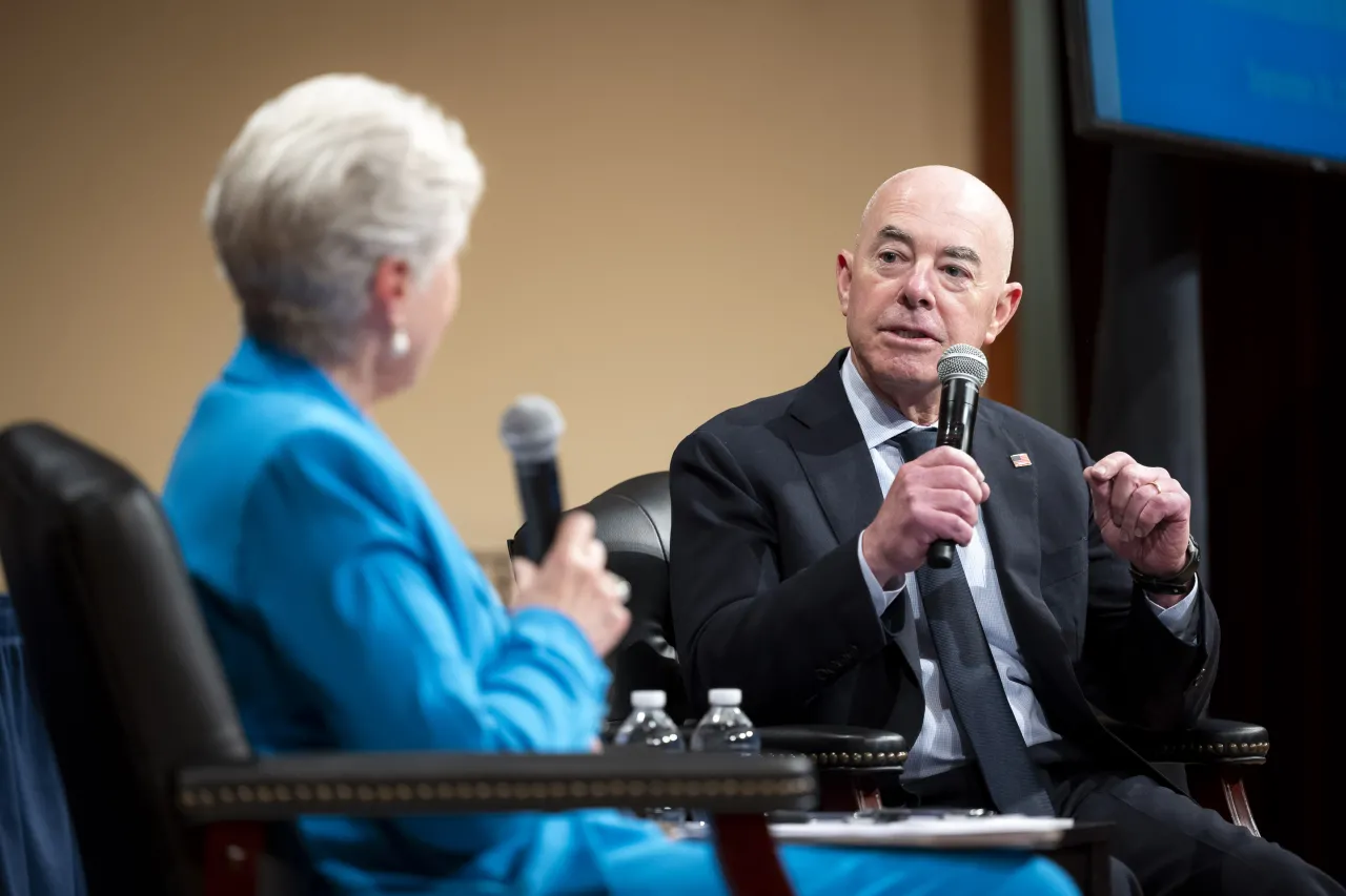 Image: DHS Secretary Alejandro Mayorkas Participates in a Fireside Chat at the 21st Annual Immigration Law and Policy Conference  (006)