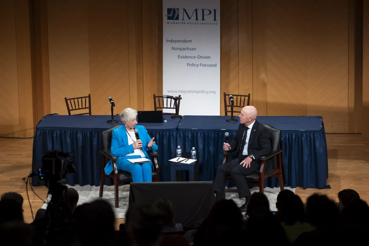 Image: DHS Secretary Alejandro Mayorkas Participates in a Fireside Chat at the 21st Annual Immigration Law and Policy Conference  (008)