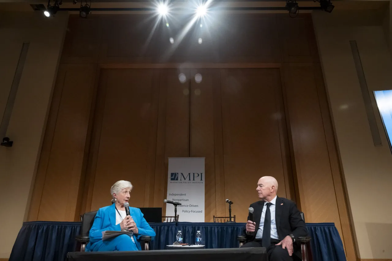 Image: DHS Secretary Alejandro Mayorkas Participates in a Fireside Chat at the 21st Annual Immigration Law and Policy Conference  (018)