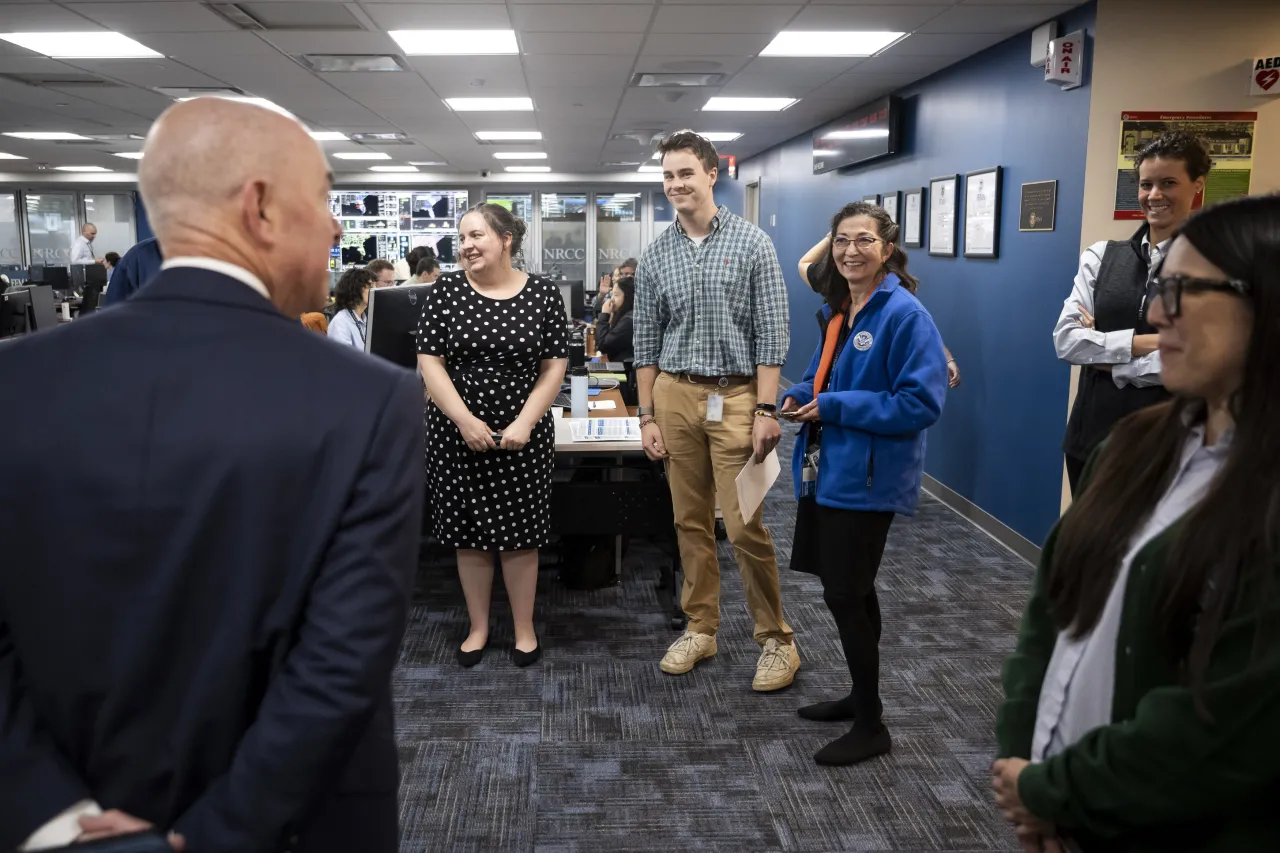 Image: DHS Secretary Alejandro Mayorkas Visits FEMA HQ (005)