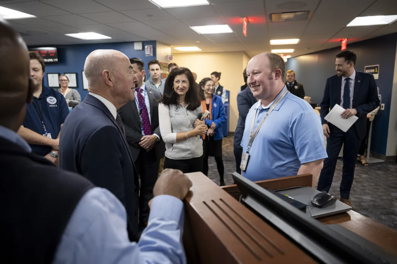 Image: DHS Secretary Alejandro Mayorkas Visits FEMA HQ (010)