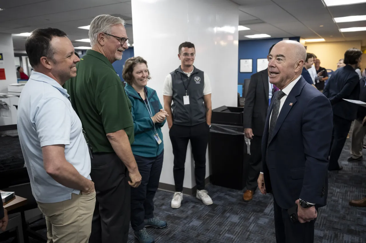 Image: DHS Secretary Alejandro Mayorkas Visits FEMA HQ (013)