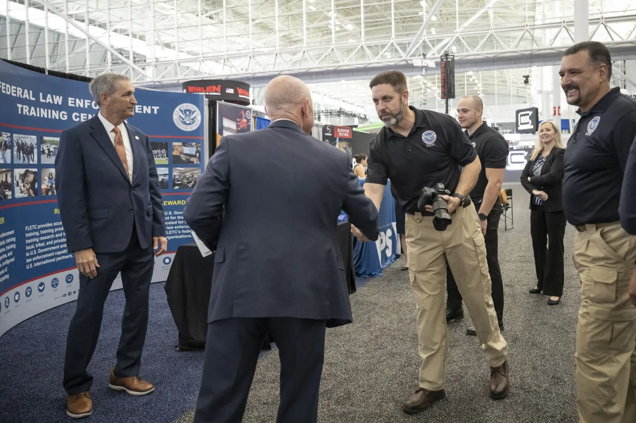 Image: DHS Secretary Alejandro Mayorkas Visits IACP Exhibition Hall  (005)