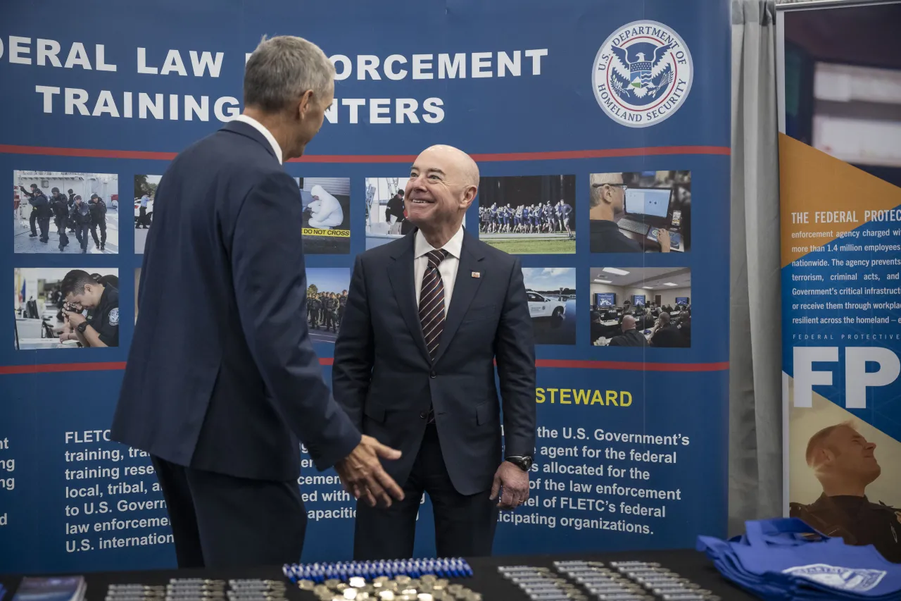 Image: DHS Secretary Alejandro Mayorkas Visits IACP Exhibition Hall  (009)