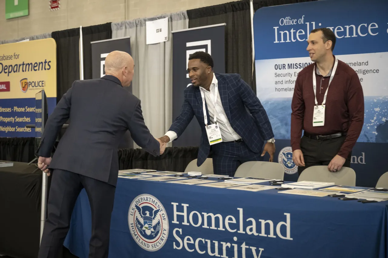 Image: DHS Secretary Alejandro Mayorkas Visits IACP Exhibition Hall  (011)