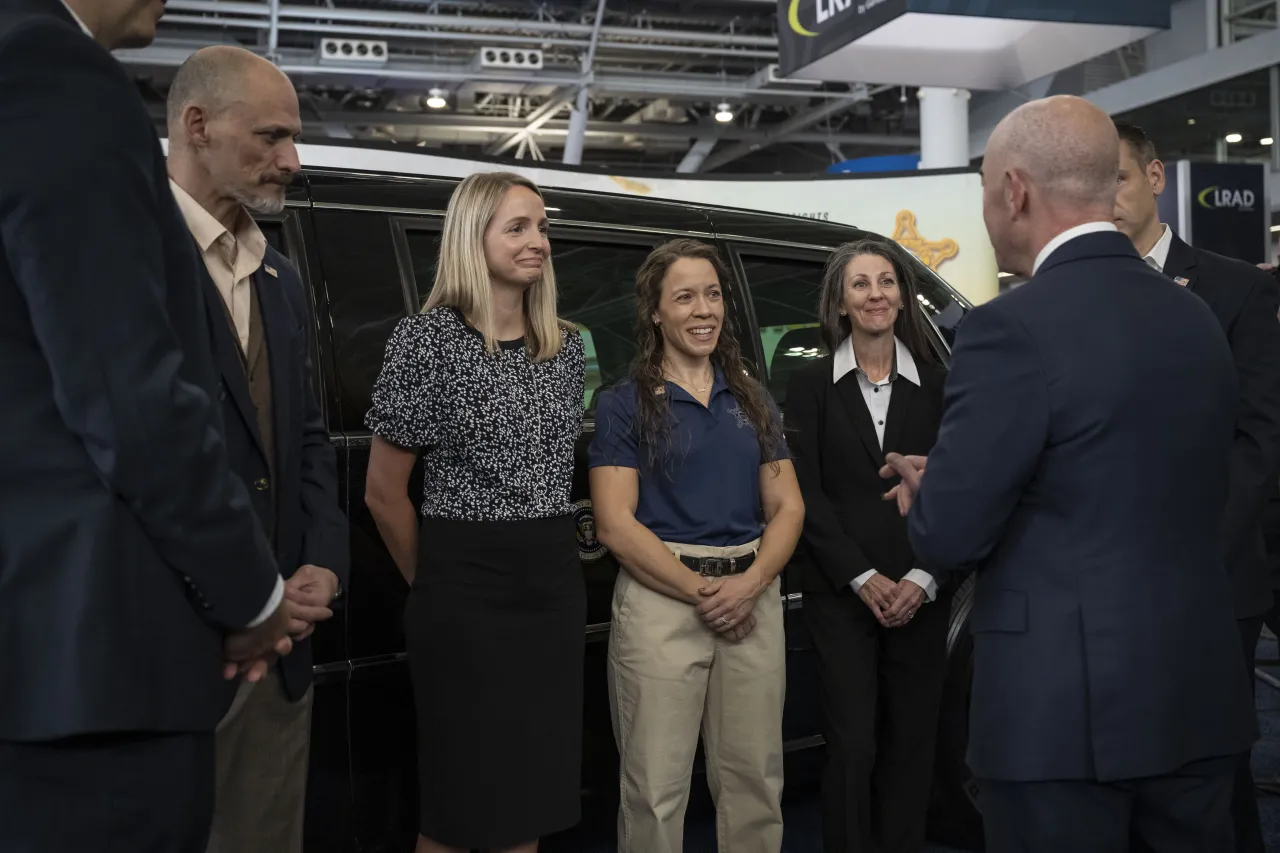 Image: DHS Secretary Alejandro Mayorkas Visits IACP Exhibition Hall  (017)