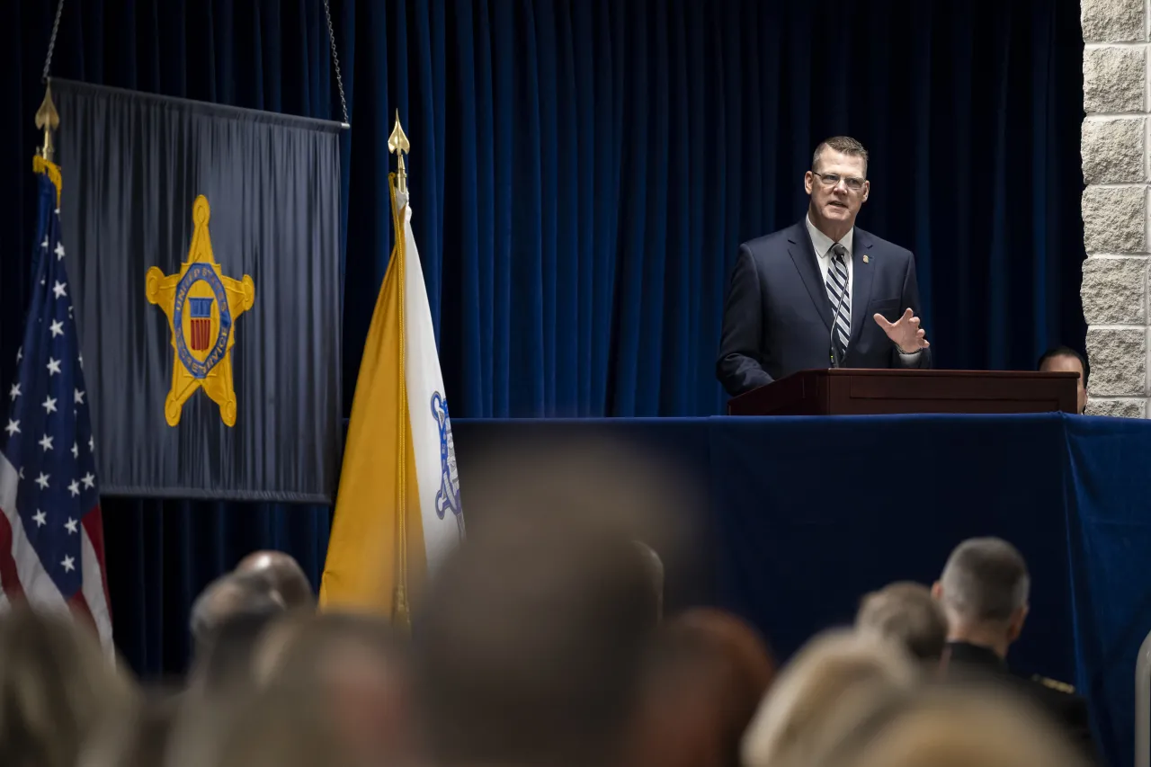 Image: DHS Secretary Alejandro Mayorkas Attends a USSS Special Agent Graduation  (010)