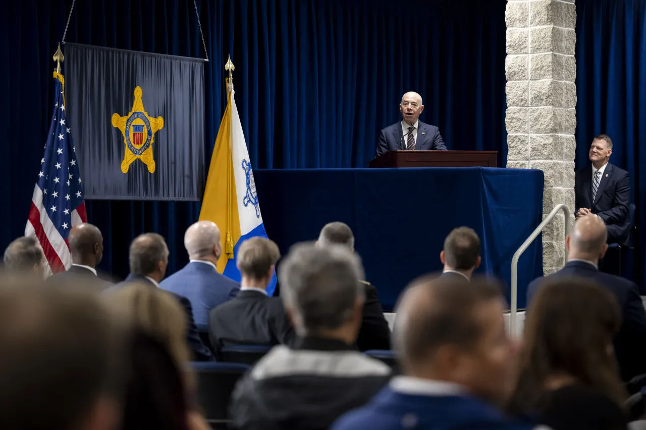 Image: DHS Secretary Alejandro Mayorkas Attends a USSS Special Agent Graduation  (018)