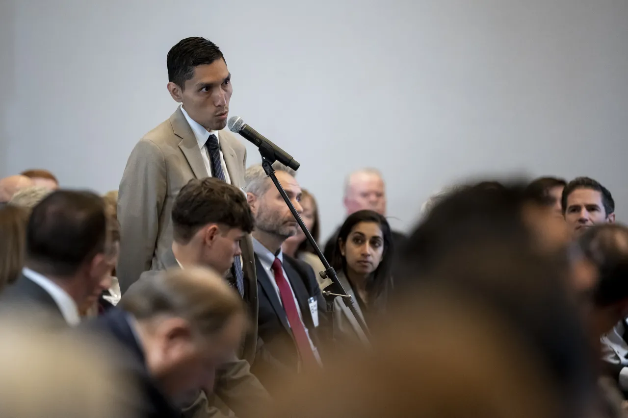 Image: DHS Secretary Alejandro Mayorkas Participates in a Fireside Chat at White House Fellows Annual Leadership Conference (016)