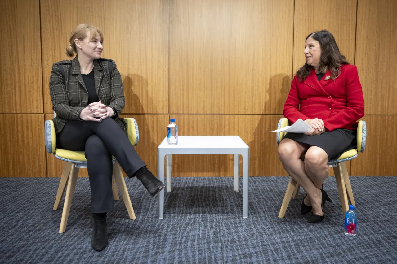 Image: DHS Senior Official Performing the Duties of the Deputy Secretary Kristie Canegallo Participates in a Fireside Chat at the DHS FFRDC Senior Leadership Summit (003)