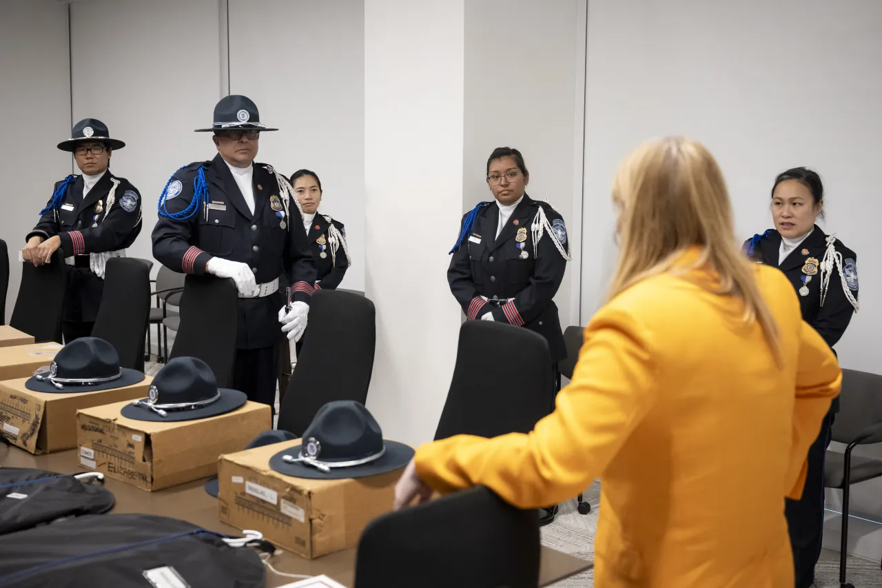 Image: DHS Senior Official Performing the Duties of the Deputy Secretary Kristie Canegallo Participates in a TSA HQ Town Hall Veterans Day Ceremony (005)