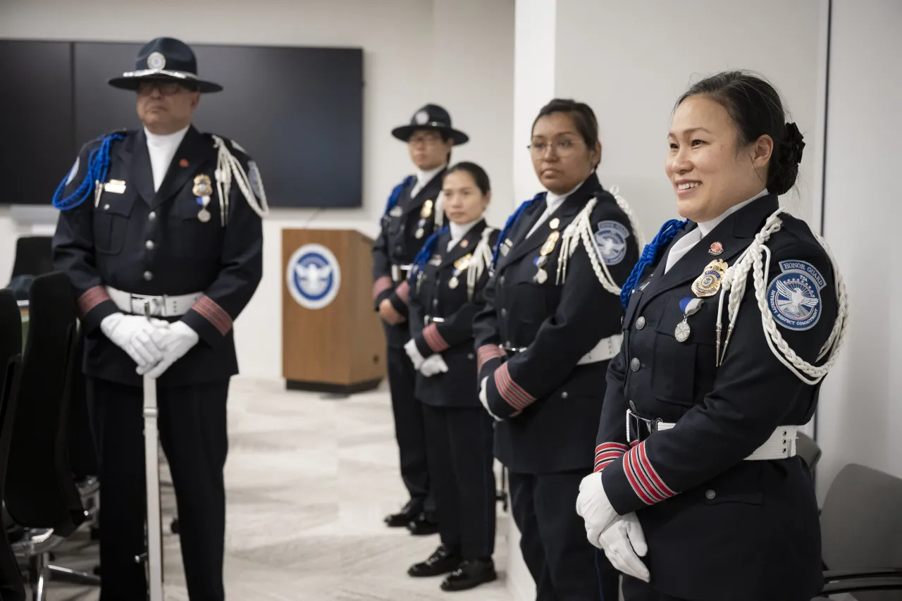 Image: DHS Senior Official Performing the Duties of the Deputy Secretary Kristie Canegallo Participates in a TSA HQ Town Hall Veterans Day Ceremony (006)