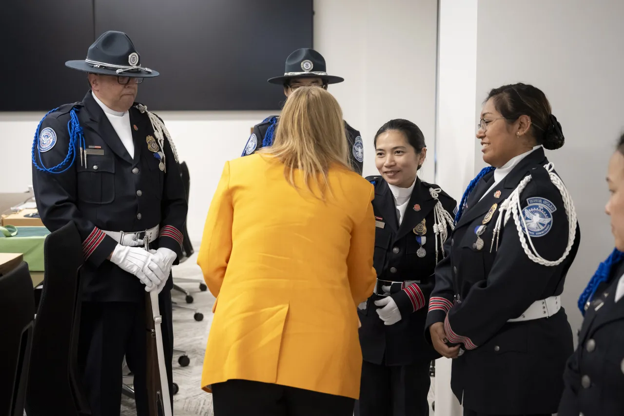 Image: DHS Senior Official Performing the Duties of the Deputy Secretary Kristie Canegallo Participates in a TSA HQ Town Hall Veterans Day Ceremony (007)