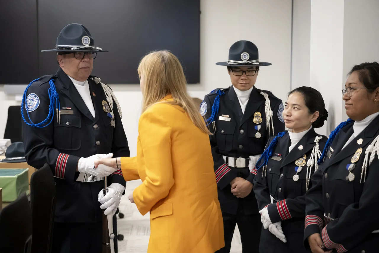 Image: DHS Senior Official Performing the Duties of the Deputy Secretary Kristie Canegallo Participates in a TSA HQ Town Hall Veterans Day Ceremony (008)