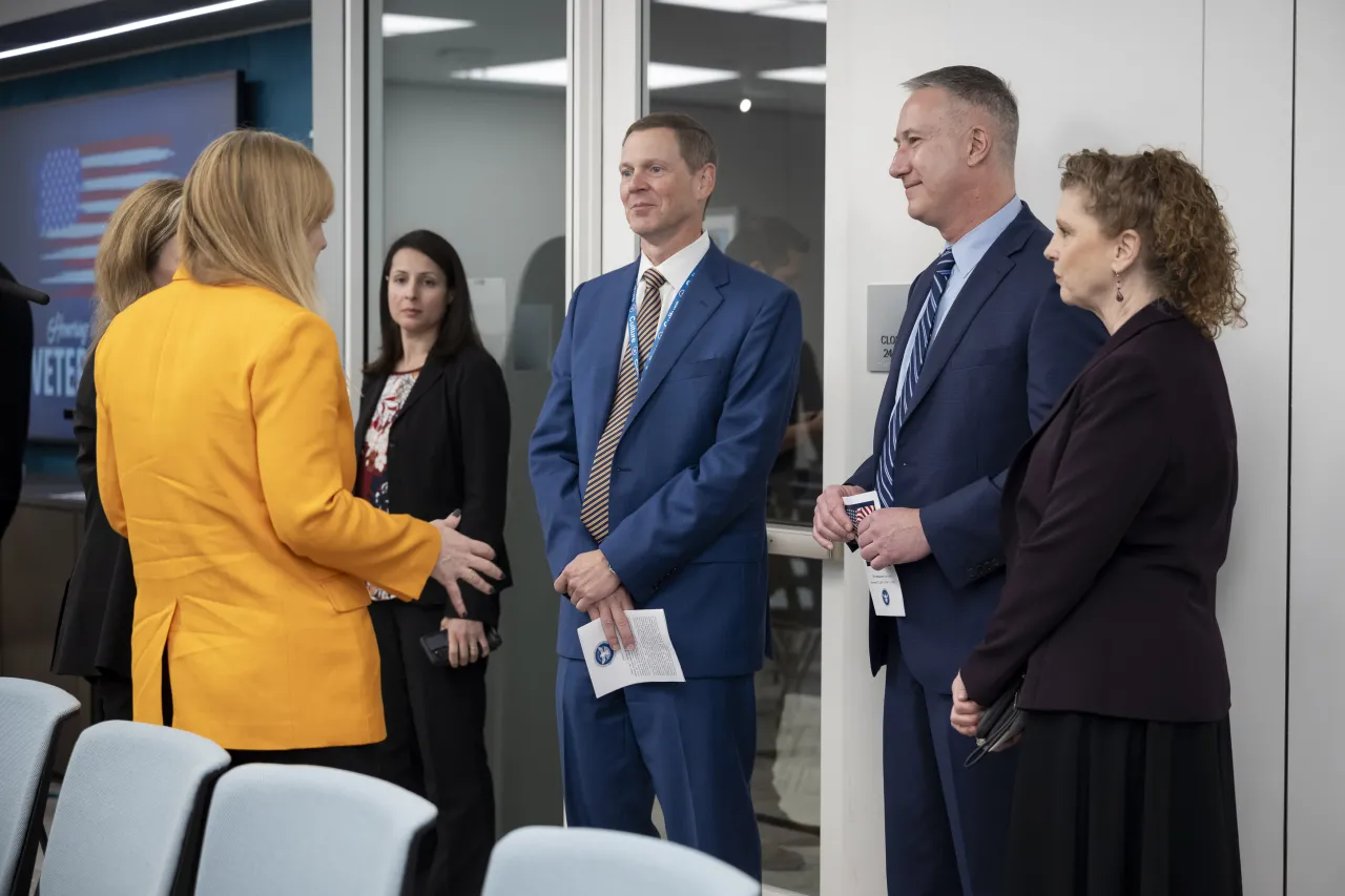 Image: DHS Senior Official Performing the Duties of the Deputy Secretary Kristie Canegallo Participates in a TSA HQ Town Hall Veterans Day Ceremony (011)