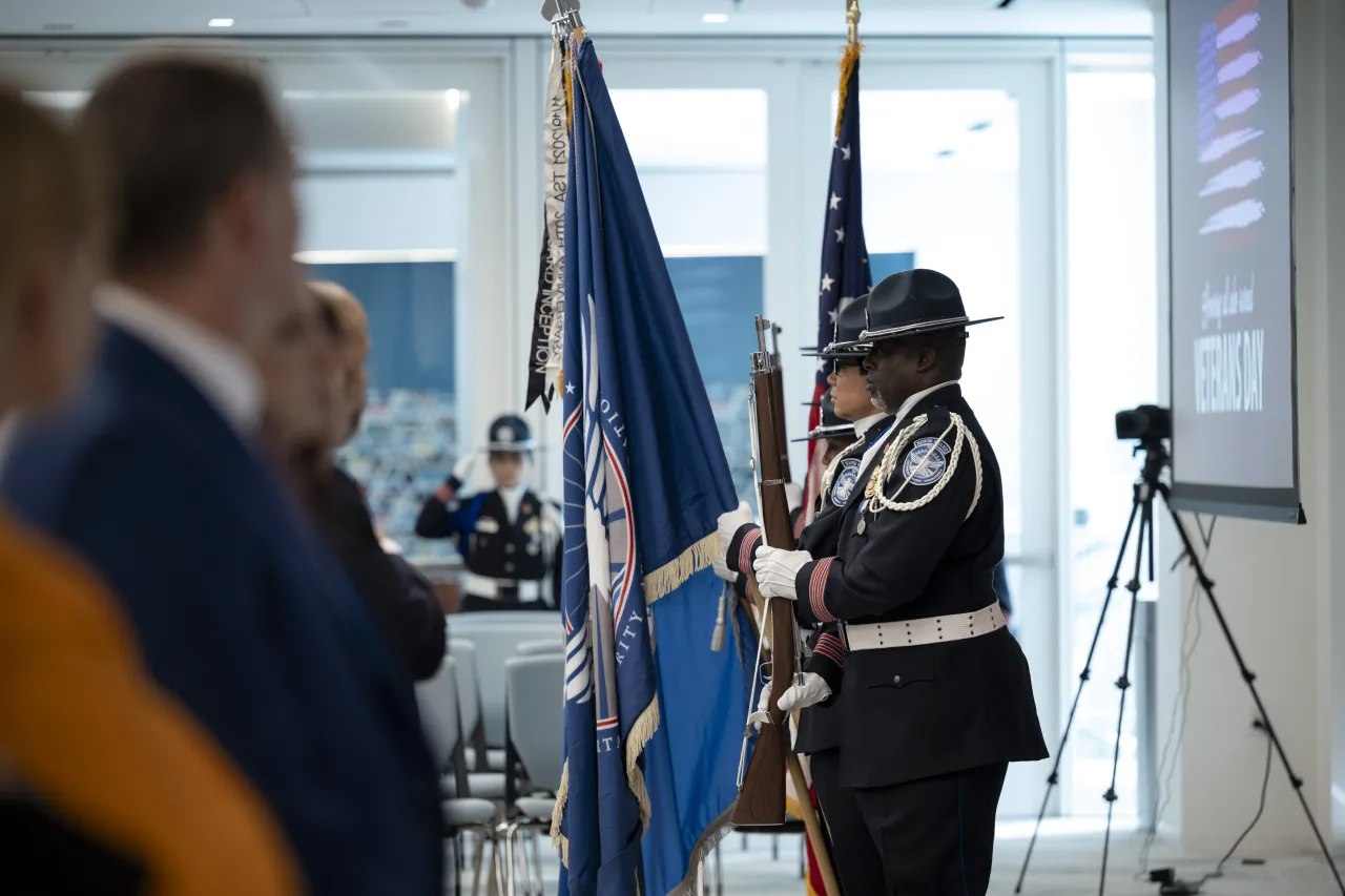 Image: DHS Senior Official Performing the Duties of the Deputy Secretary Kristie Canegallo Participates in a TSA HQ Town Hall Veterans Day Ceremony (012)