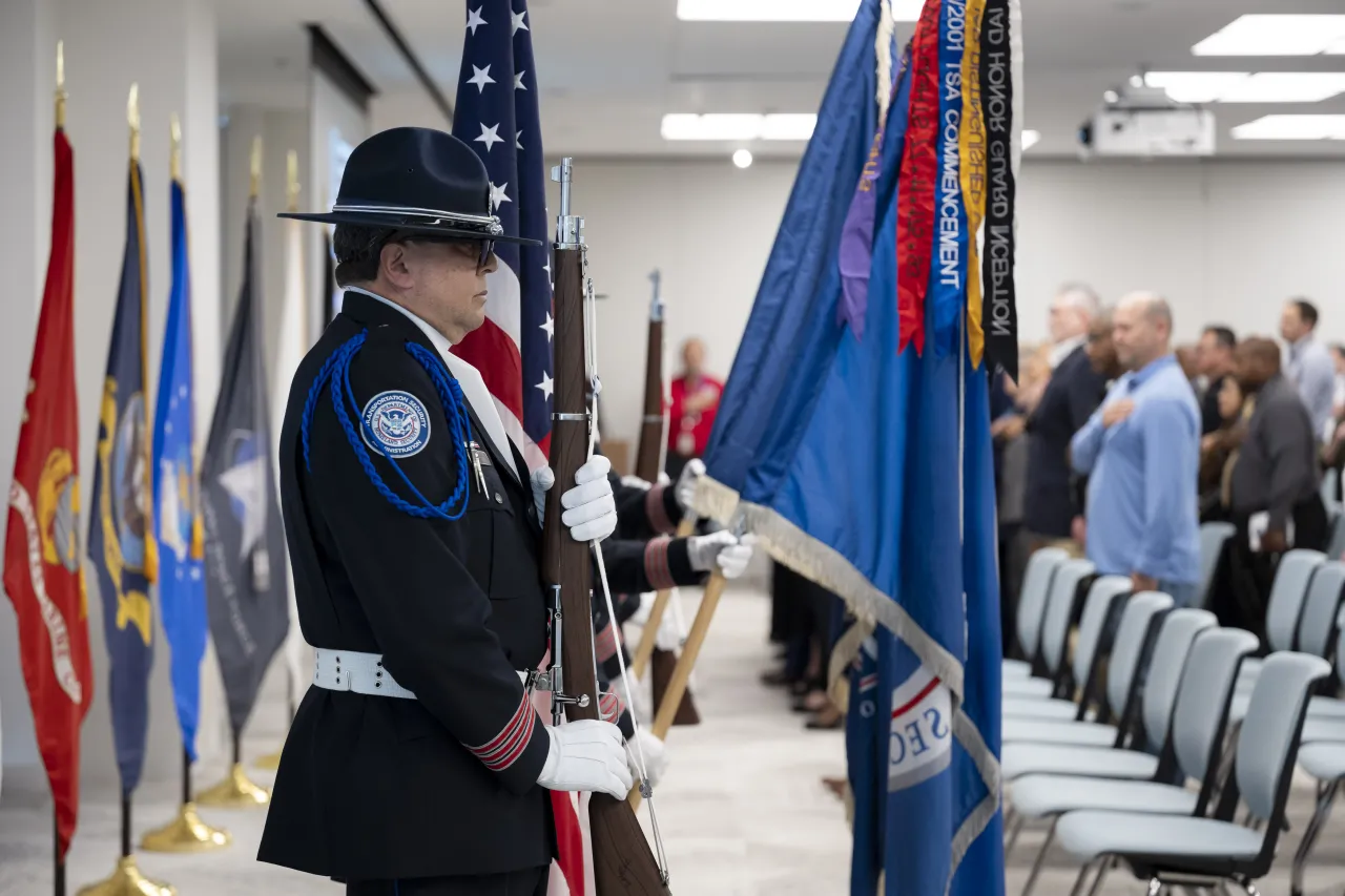 Image: DHS Senior Official Performing the Duties of the Deputy Secretary Kristie Canegallo Participates in a TSA HQ Town Hall Veterans Day Ceremony (014)