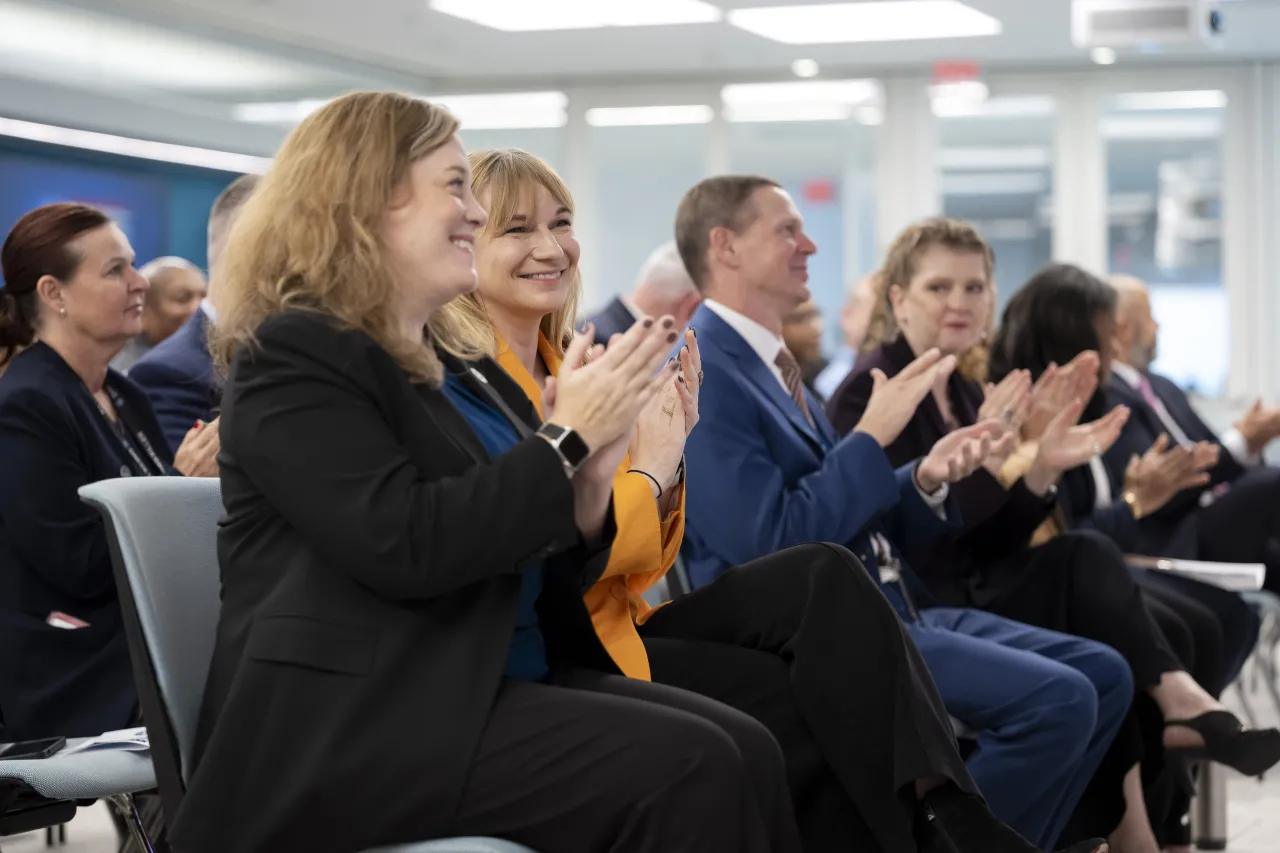 Image: DHS Senior Official Performing the Duties of the Deputy Secretary Kristie Canegallo Participates in a TSA HQ Town Hall Veterans Day Ceremony (018)