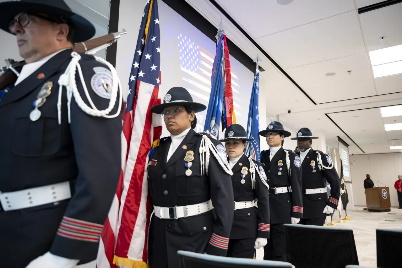 Image: DHS Senior Official Performing the Duties of the Deputy Secretary Kristie Canegallo Participates in a TSA HQ Town Hall Veterans Day Ceremony (029)